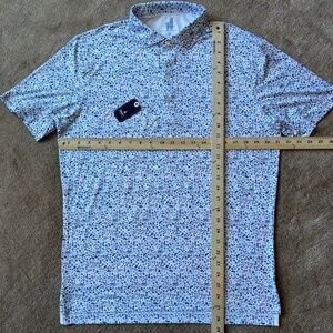 NWT Johnnie-O Featherweight Polo - Viva Las Vegas print